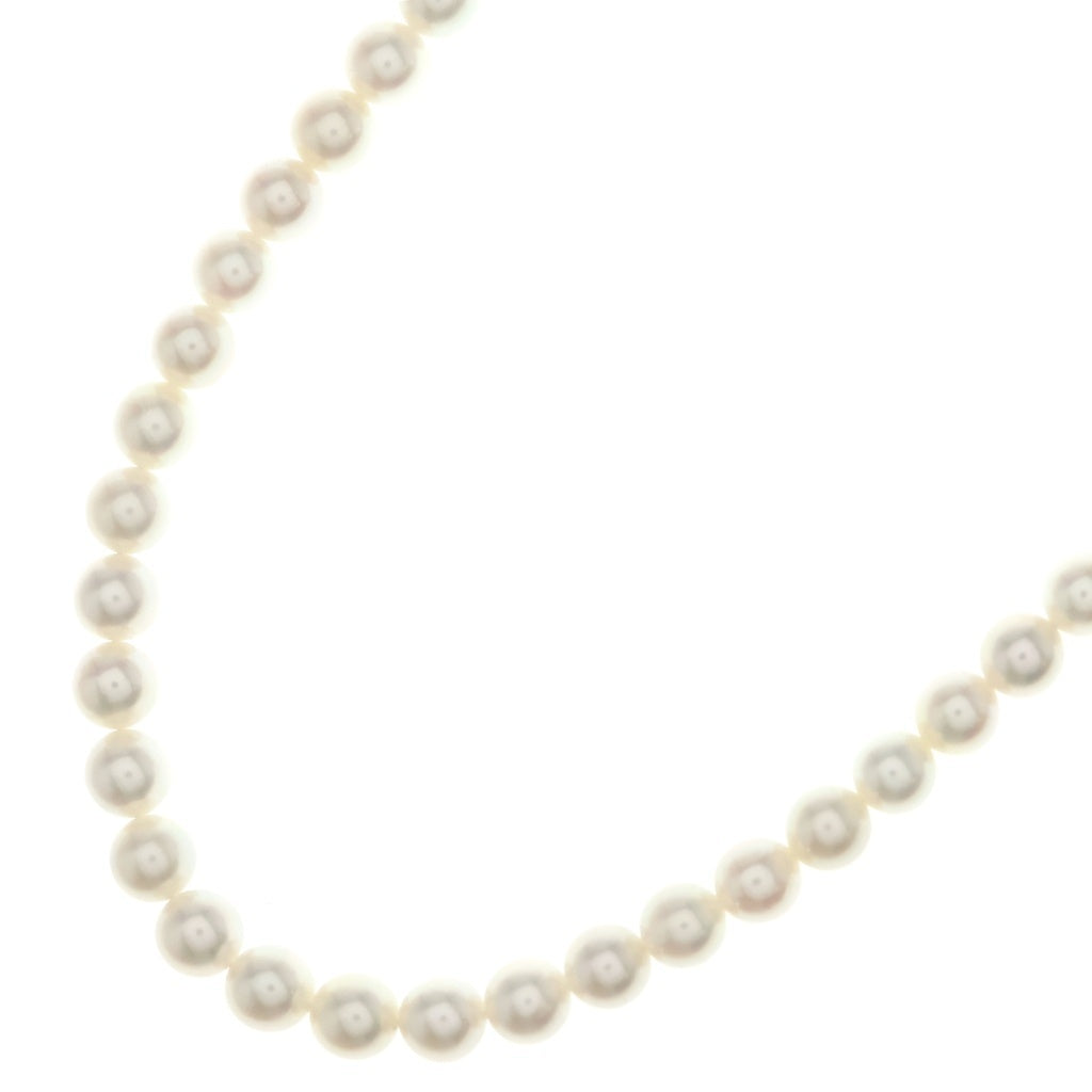 MIKIMOTO(ミキモト) ×COMME des GARCONS コムデギャルソン アコヤ真珠 パールネックレス KZ-1621FB ホワイト/シルバー レディース