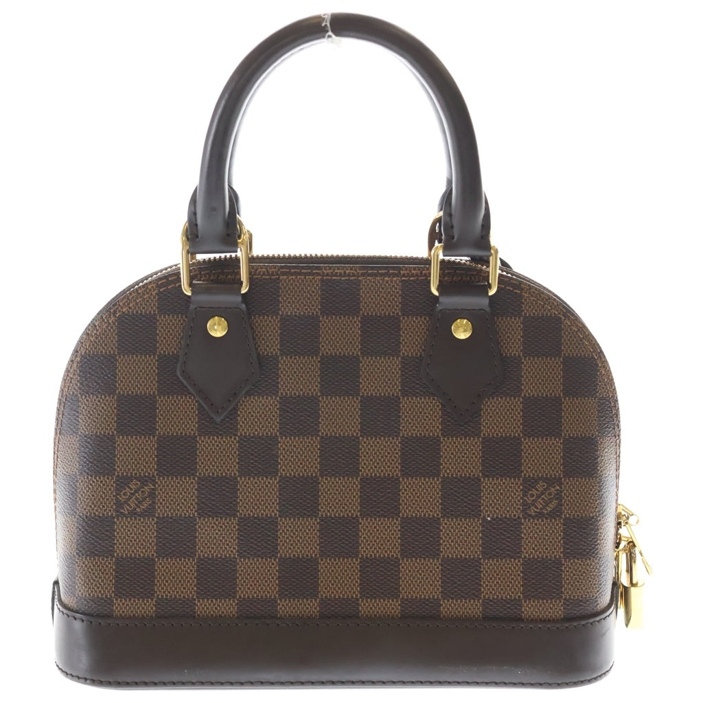 LOUIS VUITTON(ルイヴィトン) ダミエ アルマBB 2WAYバッグ ハンドバッグ ショルダーバッグ ブラウン レザー×PVC N41221 ゴールド金具 レディース