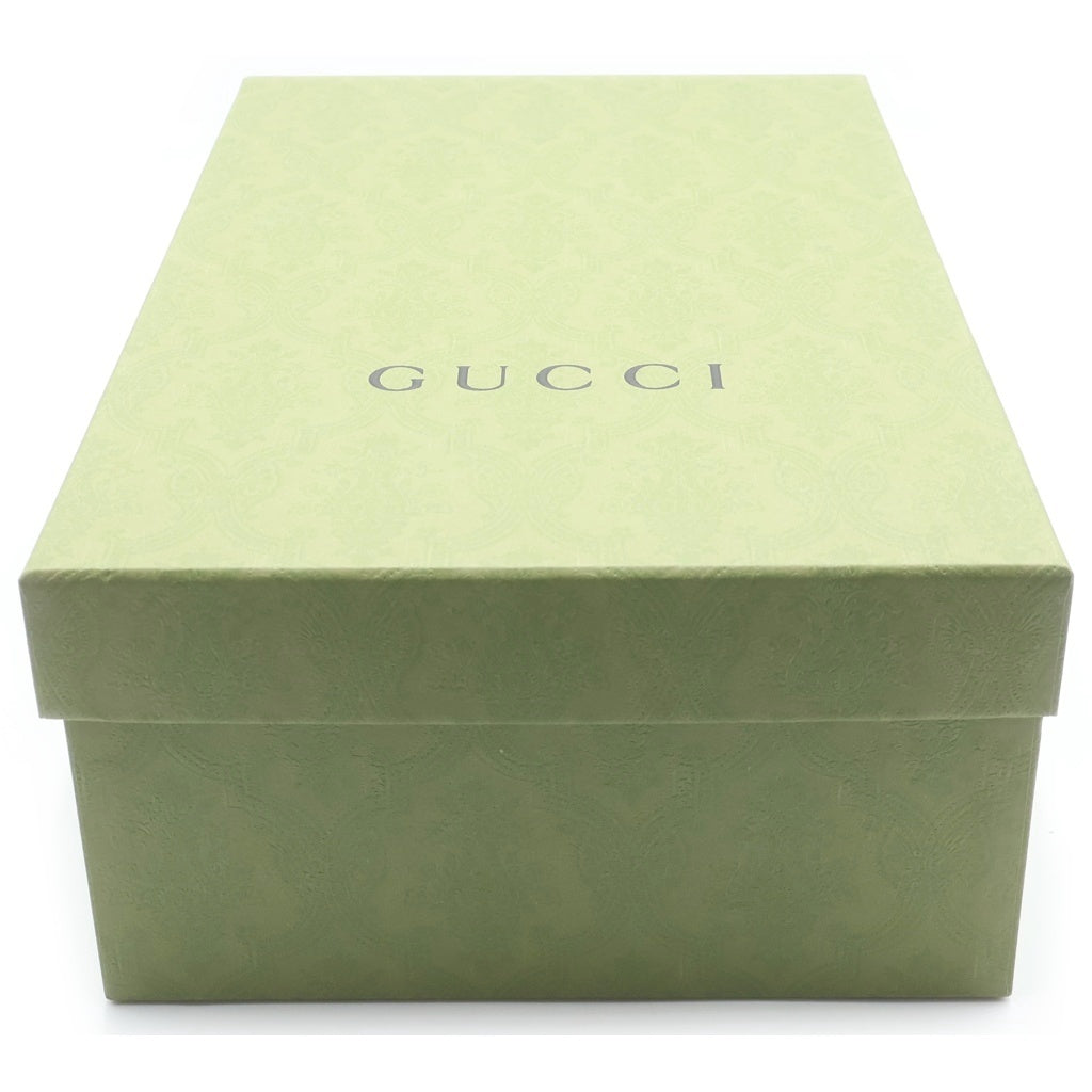 GUCCI(グッチ) GGキルティング ナイロン レザー フラットサンダル シューズ グリーン 776792