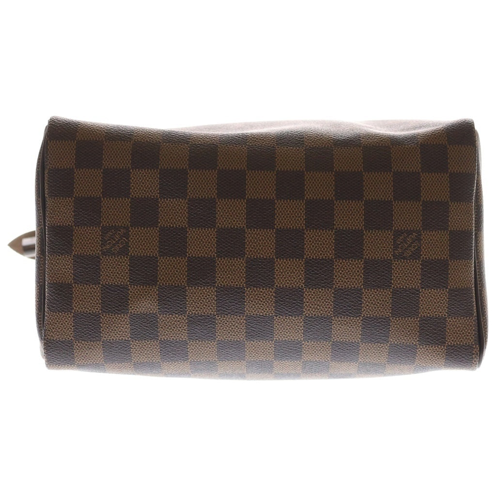 LOUIS VUITTON(ルイヴィトン) ダミエ スピーディー25 ハンドバッグ ボストンバッグ ブラウン レザー×PVC N41365 ゴールド金具 レディース