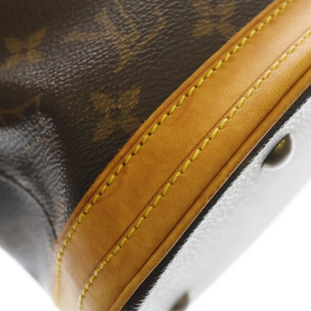 LOUIS VUITTON(ルイヴィトン) モノグラム バゲットPM ハンドバッグ ミニトートバッグ ブラウン レザー×PVC M42238 ゴールド金具 レディース