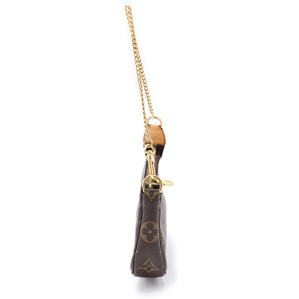LOUIS VUITTON(ルイヴィトン) モノグラム ミニポシェット アクセソワール PVC レザー ポーチ ブラウン M58009 レディース