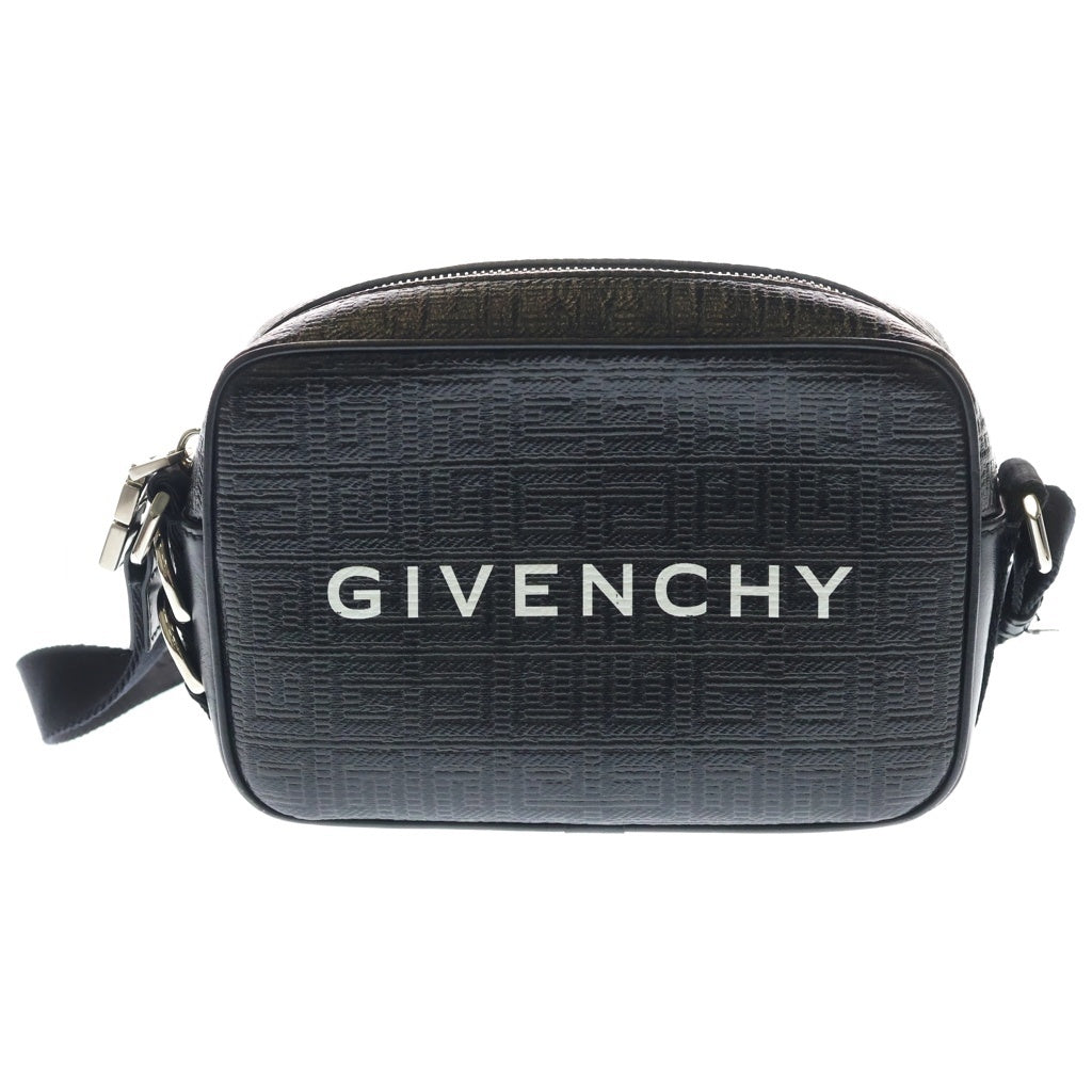 GIVENCHY(ジバンシィ) G ESSENTIALS エッセンシャルズ クロスボディバッグ ショルダーバッグ ミニバッグ ブラック レザー シルバー金具 レディース