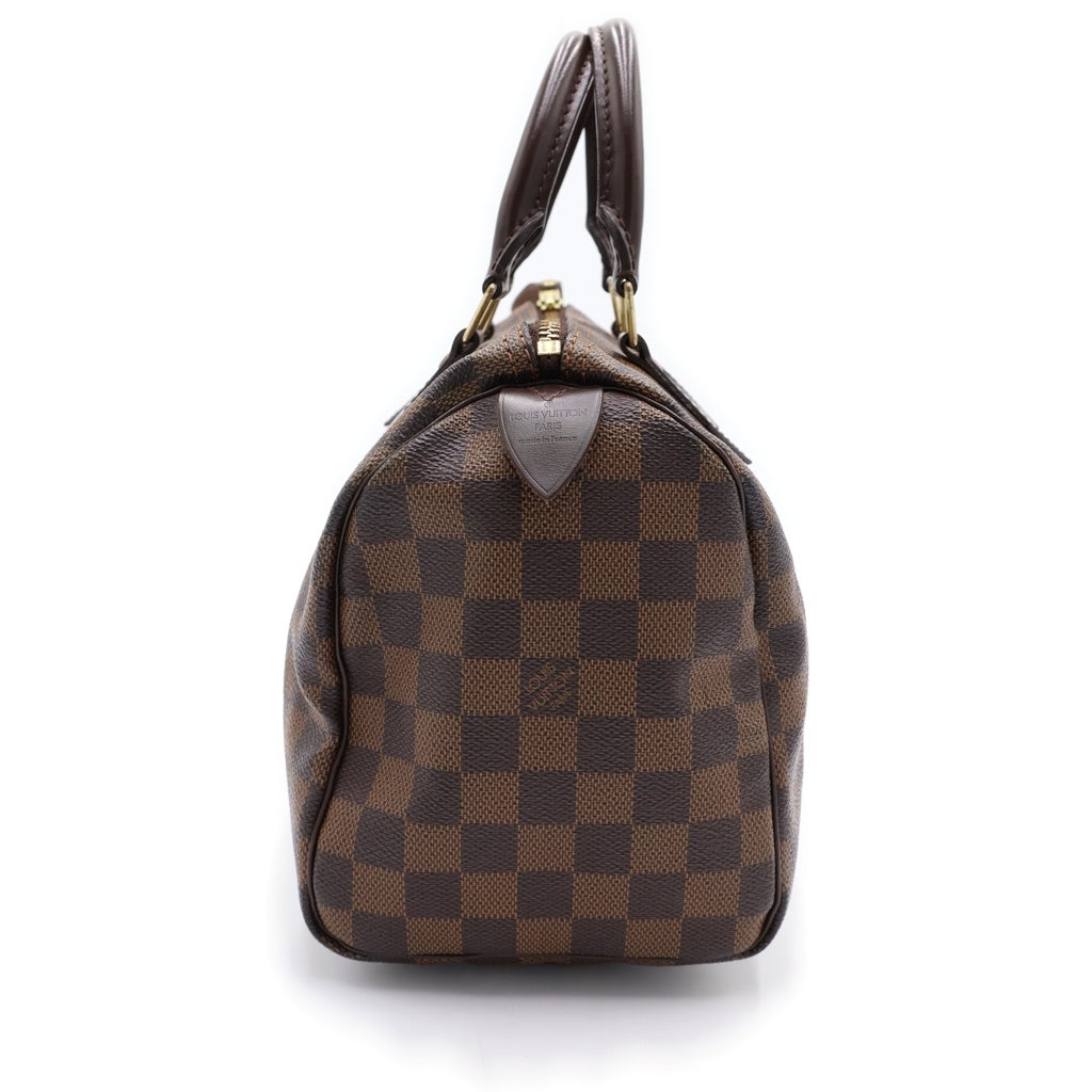 LOUIS VUITTON(ルイヴィトン) ダミエ エベヌ スピーディ25 PVC レザー ゴールド金具 ハンドバッグ ミニ ボストンバッグ ブラウン N41365 レディース