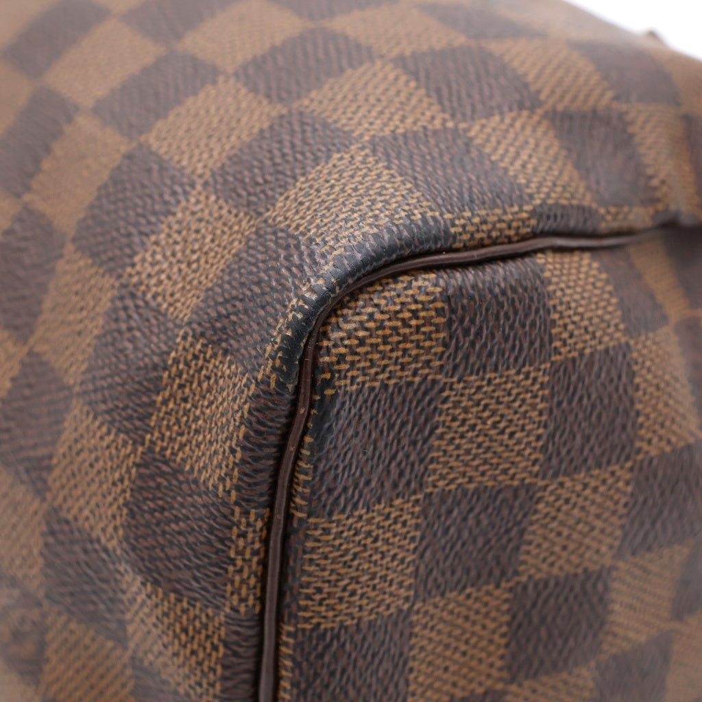 LOUIS VUITTON(ルイヴィトン) ダミエ エベヌ スピーディ25 PVC レザー ゴールド金具 ハンドバッグ ミニ ボストンバッグ ブラウン N41365 レディース