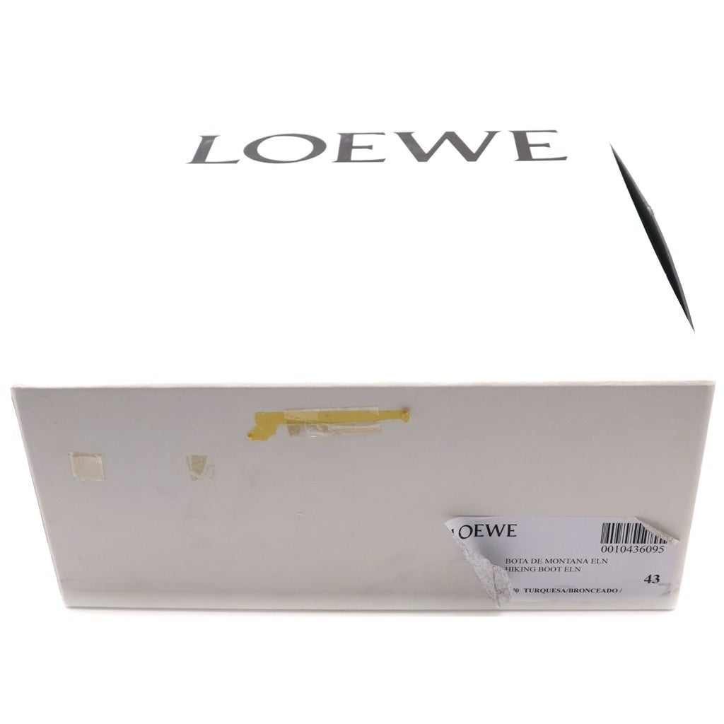 LOEWE(ロエベ) アナグラムロゴ カラーブロック トレッキング ブーツ シューズ イエロー/ライトブルー