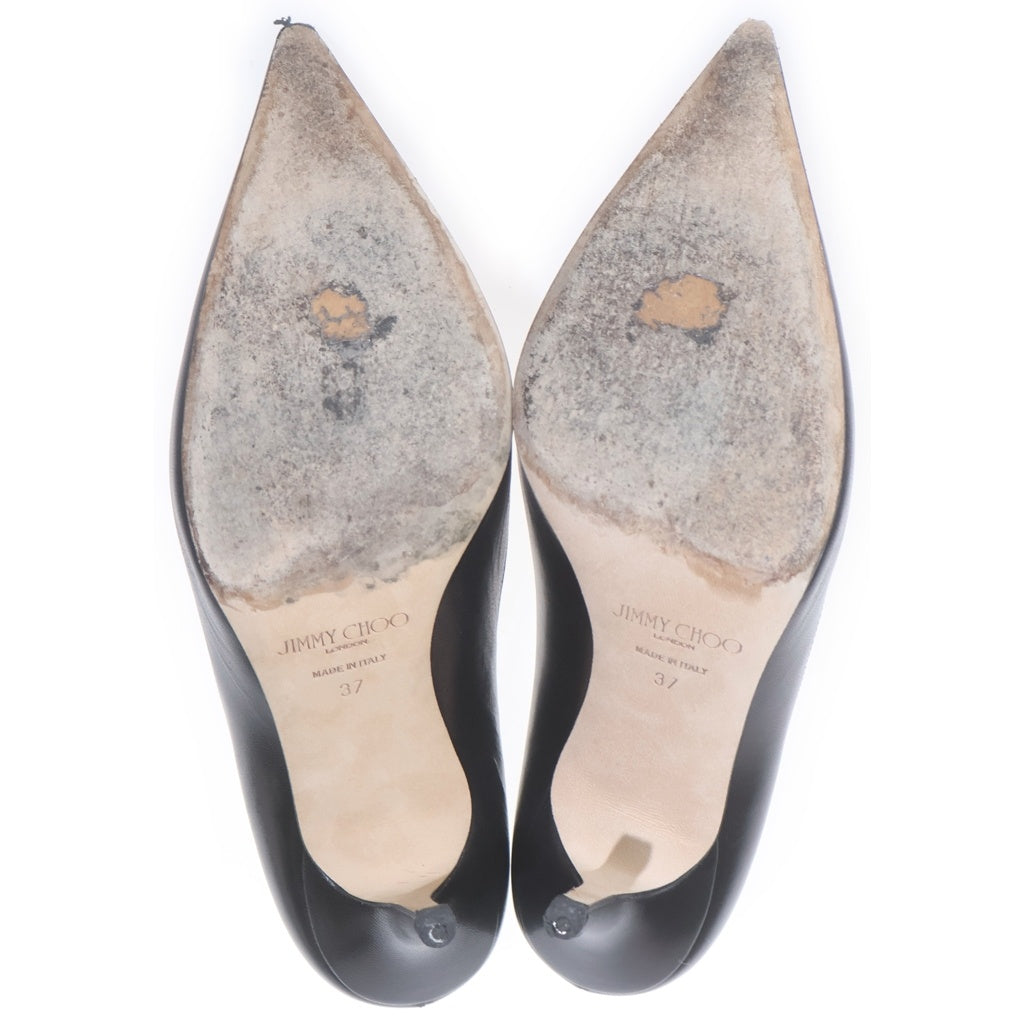JIMMY CHOO(ジミーチュウ) ピンヒール レザー パンプス ブラック レディース
