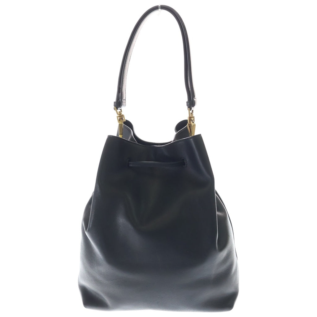 SAINT LAURENT PARIS(サンローランパリ) PARISV2 ラムスキン 巾着 ショルダーバッグ ポーチ ブラック 804302 レディース