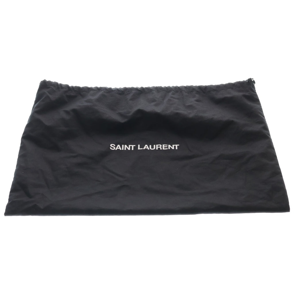 SAINT LAURENT PARIS(サンローランパリ) PARISV2 ラムスキン 巾着 ショルダーバッグ ポーチ ブラック 804302 レディース