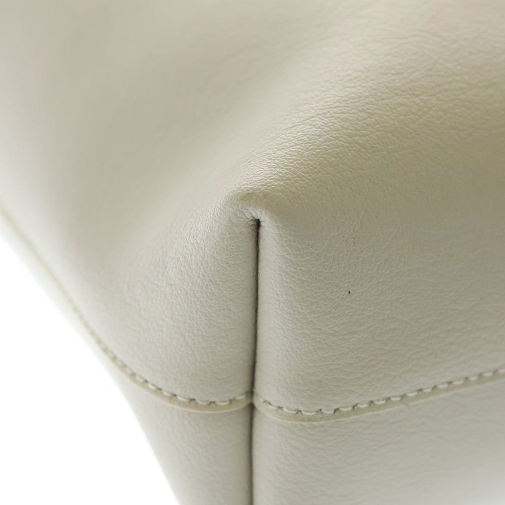 SAINT LAURENT PARIS(サンローランパリ) トイ ショッピング レザー ゴールド金具 2WAY ショルダーバッグ トートバッグ ハンドバッグ アイボリー ホワイト系 600307 レディース