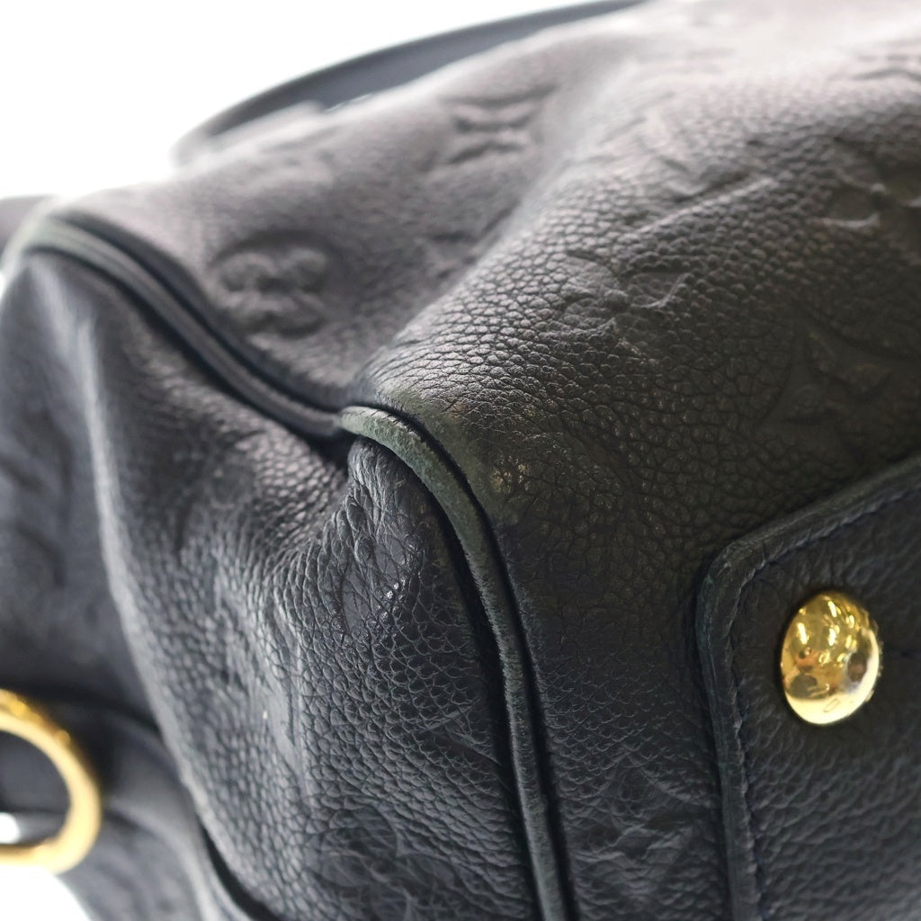 LOUIS VUITTON(ルイヴィトン) モノグラム アンプラント スピーディ バンドリエール25 2WAYハンドバッグ ミニボストンバッグ ショルダーバッグ ブラック レザー M40762 ゴールド金具 レディース