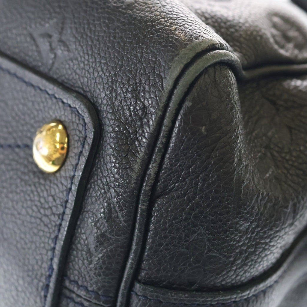 LOUIS VUITTON(ルイヴィトン) モノグラム アンプラント スピーディ バンドリエール25 2WAYハンドバッグ ミニボストンバッグ ショルダーバッグ ブラック レザー M40762 ゴールド金具 レディース
