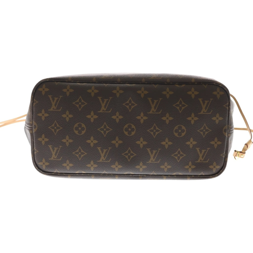 LOUIS VUITTON(ルイヴィトン) モノグラム ネヴァーフルMM トートバッグ ハンドバッグ ブラウン レザー×PVC M41177 ゴールド金具 レディース