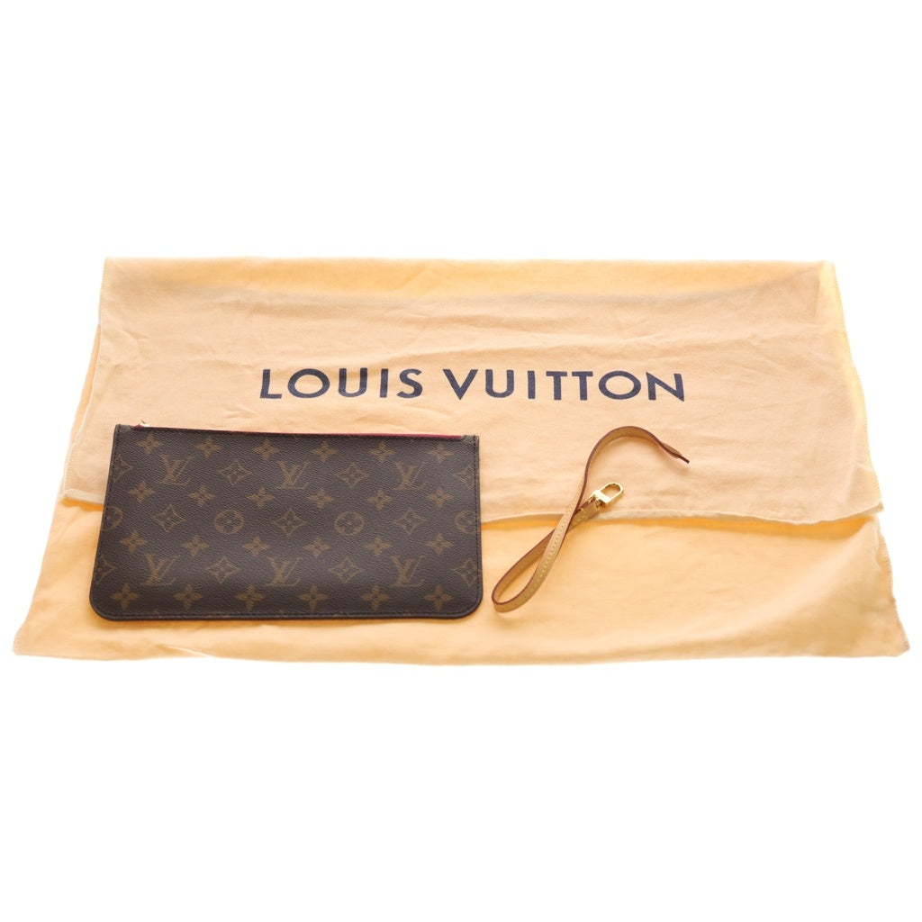LOUIS VUITTON(ルイヴィトン) モノグラム ネヴァーフルMM トートバッグ ハンドバッグ ブラウン レザー×PVC M41177 ゴールド金具 レディース