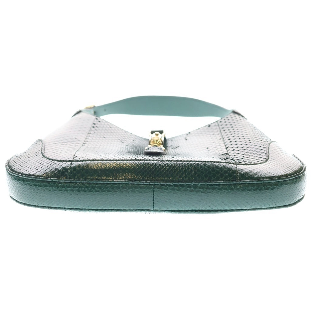 GUCCI(グッチ) ジャッキー ショルダーバック ハンドバック ホーボー ゴールド金具 パイソン グリーン 550152 レディース