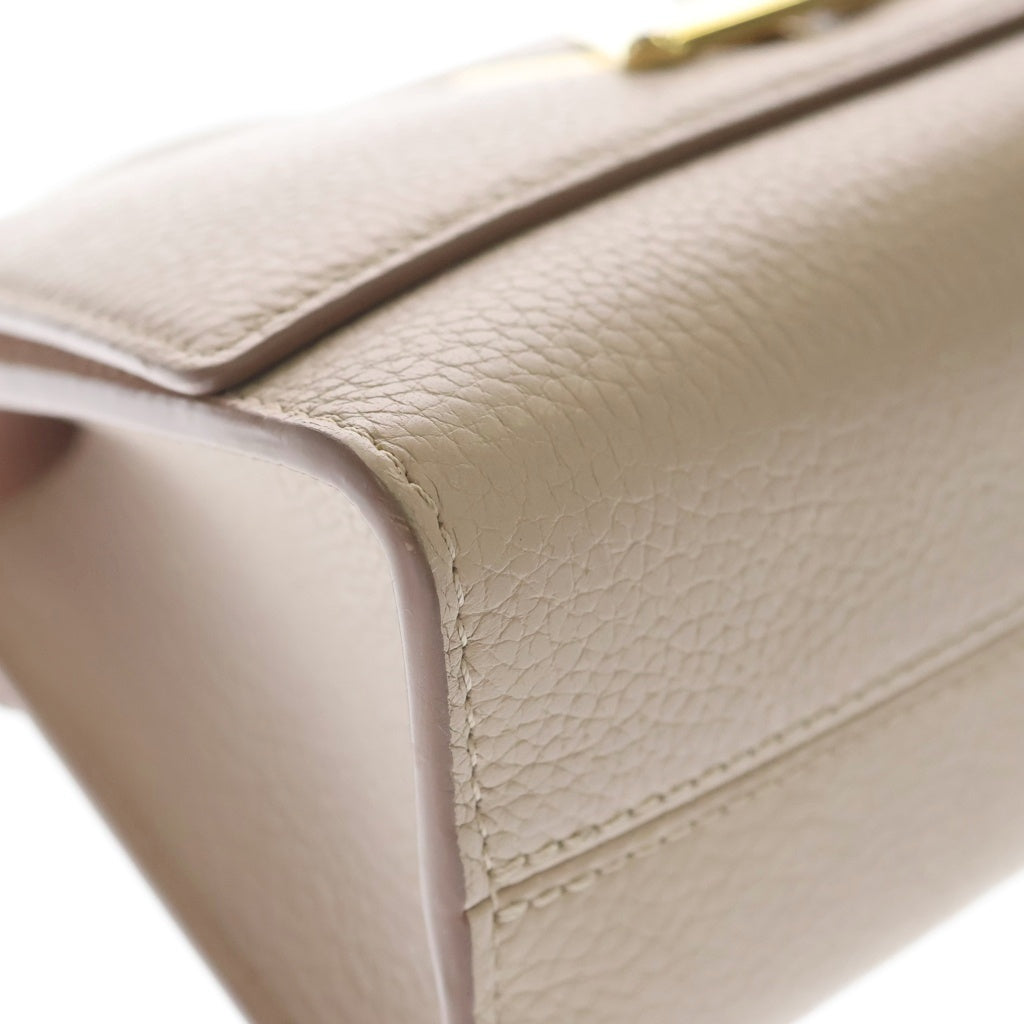 LOUIS VUITTON(ルイヴィトン) ツイストBB ワンハンドル ハンドバッグ ショルダーバッグ ピンクベージュ レザー M59090 ゴールド金具 レディース