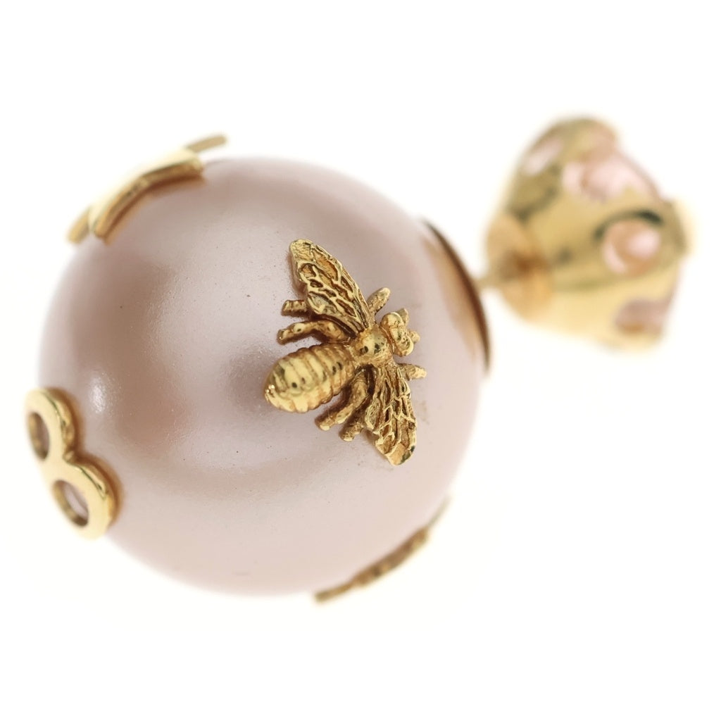 Christian Dior(クリスチャンディオール) トライバルピアス パール ピンク×ゴールド レディース