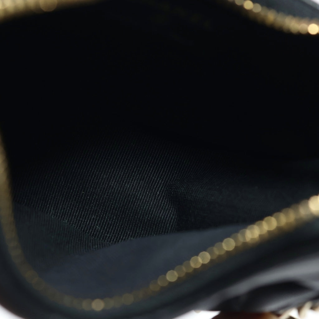 CHANEL(シャネル) マトラッセ ホーボーバック チェーンショルダー ミニ ゴールド金具 ラムスキン ブラック AS3917 レディース