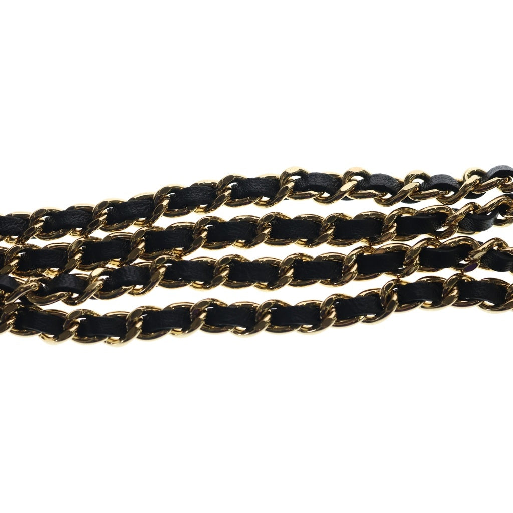 CHANEL(シャネル) マトラッセ スモール バケットバック チェーンショルダー 巾着 ゴールド金具 ラムスキン ブラック AP2750 レディース