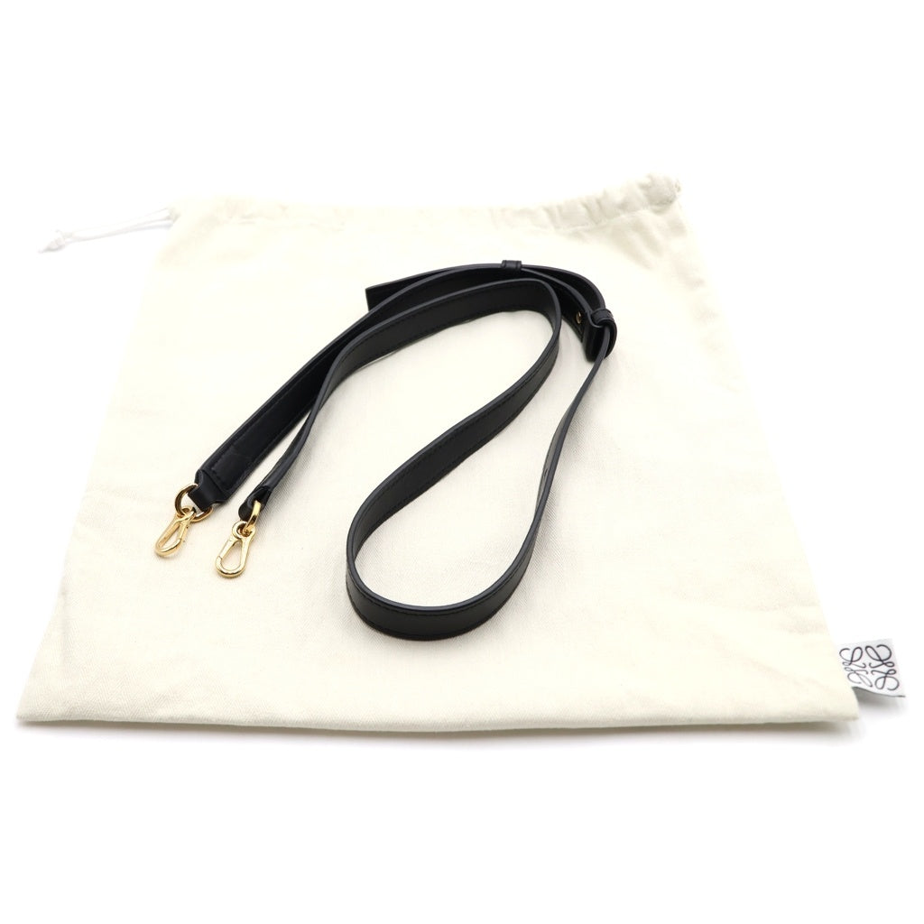 LOEWE(ロエベ) ペブル バケットバッグミニ レザー ゴールド金具 2WAY ハンドバッグ ショルダーバッグ ブラック AANBBBMX01 レディース
