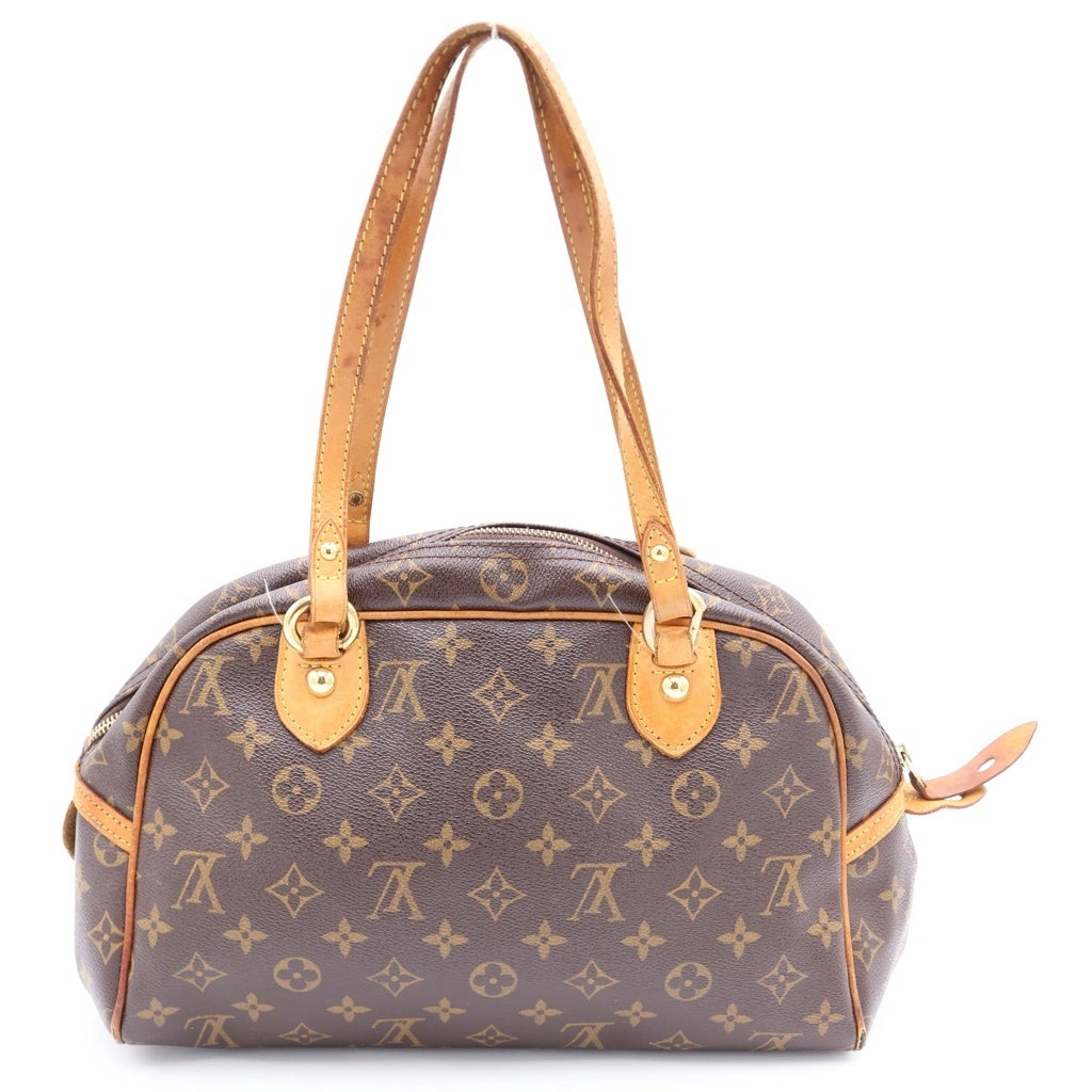 LOUIS VUITTON(ルイヴィトン) モノグラム モントルグイユPM PVC レザー ハンドバッグ ブラウン M95565 レディース