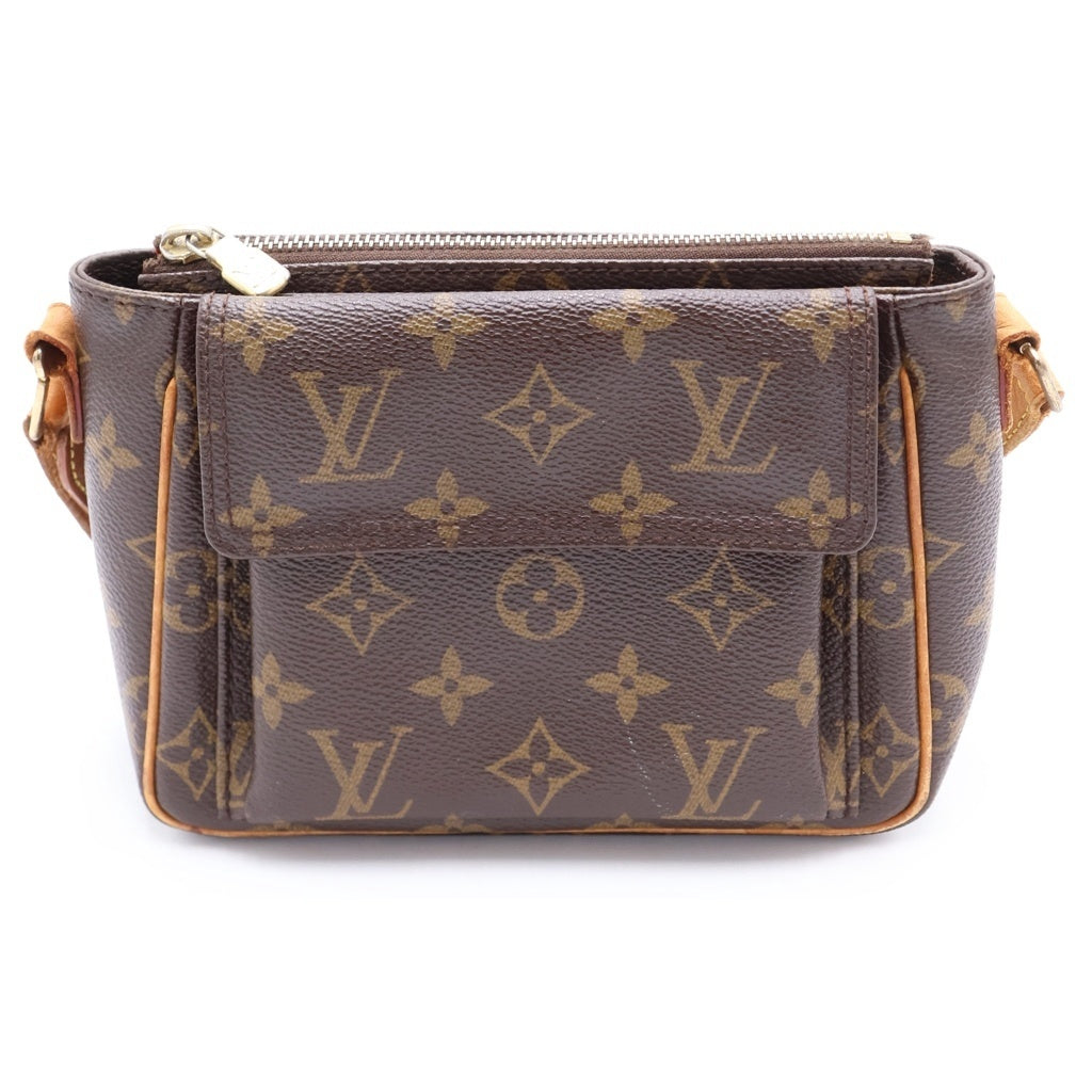 LOUIS VUITTON(ルイヴィトン) モノグラム ヴィヴァシテPM PVC レザー ショルダーバッグ ミニバッグ ブラウン M51165 レディース