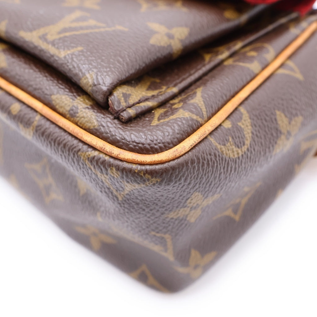 LOUIS VUITTON(ルイヴィトン) モノグラム ヴィヴァシテPM PVC レザー ショルダーバッグ ミニバッグ ブラウン M51165 レディース