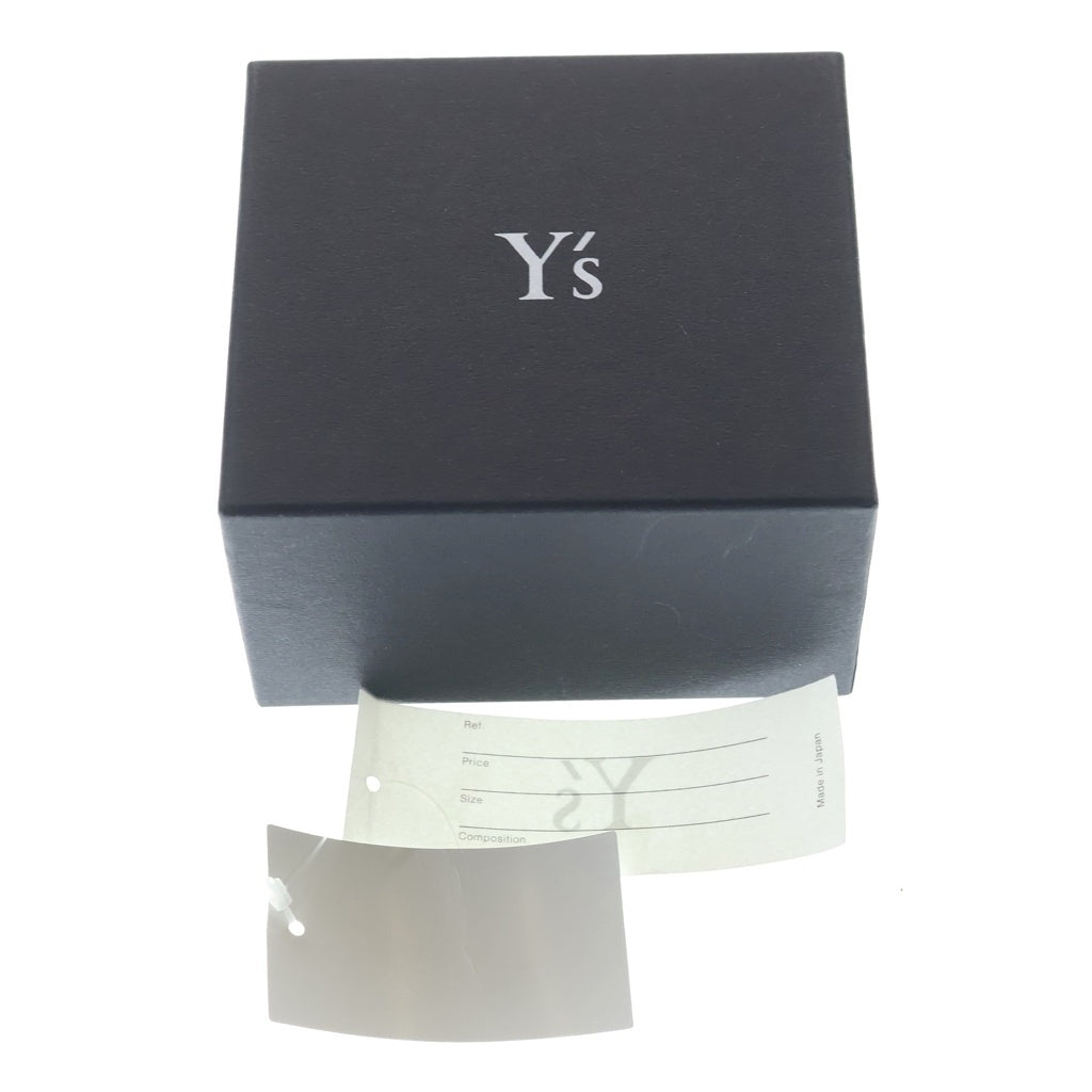 B Yohji Yamamoto(ビー ヨウジヤマモト) レザー シルバー金具 がま口 チェーンウォレット コインケース 財布 ブラック レディース