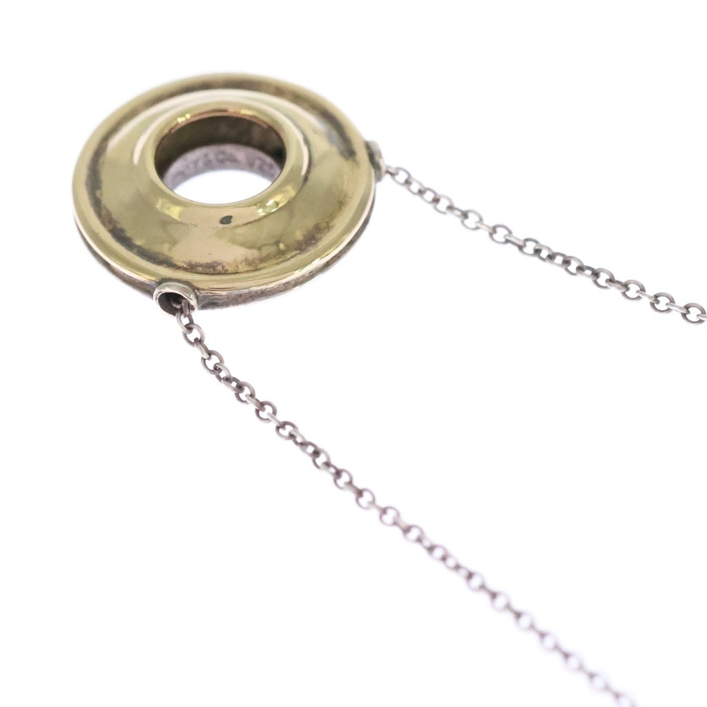 TIFFANY & Co.(ティファニー) パロマピカソ マジックサークルネックレス ペンダント チェーン シルバー×イエローゴールド SV925×Au750YG レディース