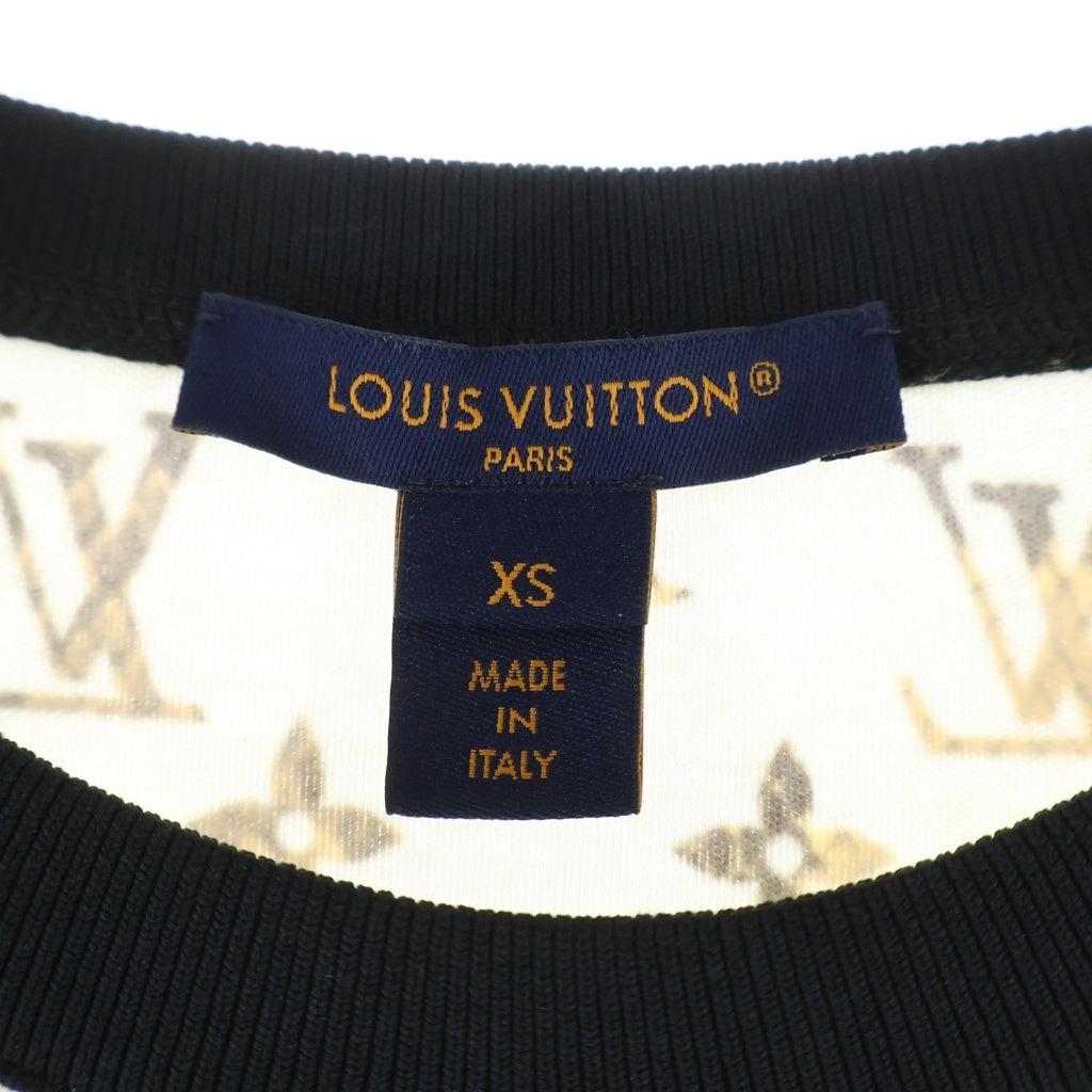 LOUIS VUITTON(ルイヴィトン) パイソン モノグラム 半袖Tシャツ カットソー #XS アイボリー マルチカラー 1ABEE6