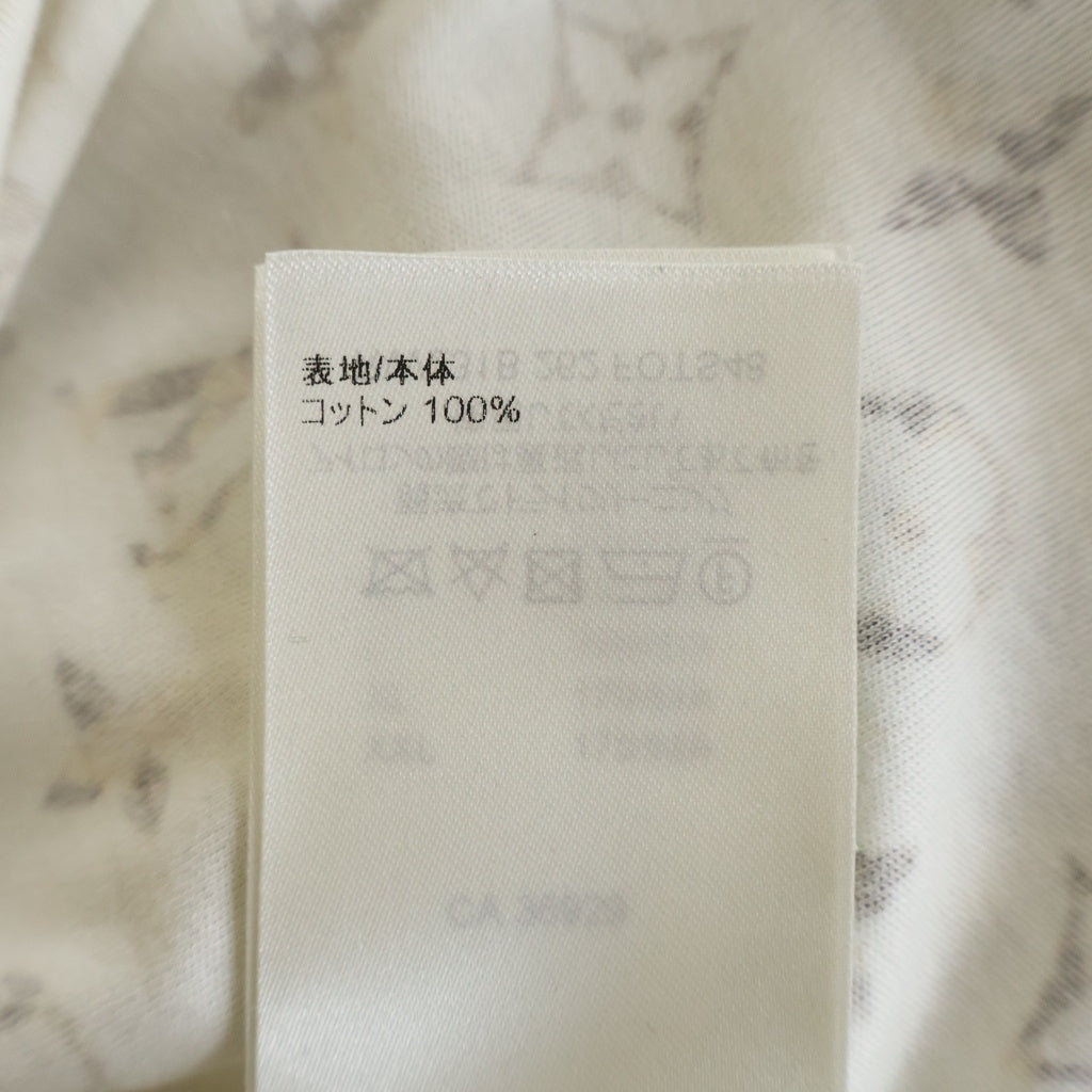 LOUIS VUITTON(ルイヴィトン) パイソン モノグラム 半袖Tシャツ カットソー #XS アイボリー マルチカラー 1ABEE6