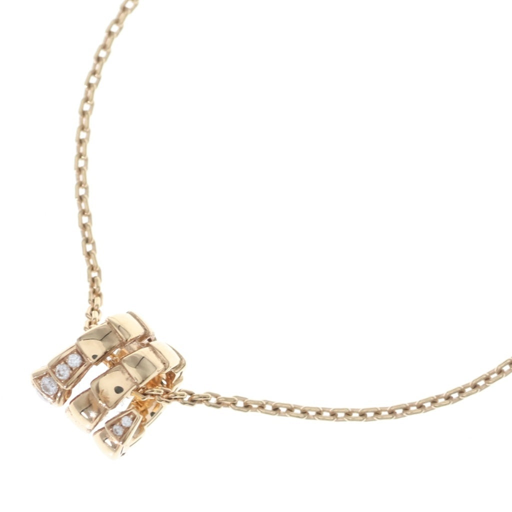 BVLGARI(ブルガリ) セルペンティ ヴァイパー ダイヤ ネックレス ペンダント チェーン ピンクゴールド Au750PG