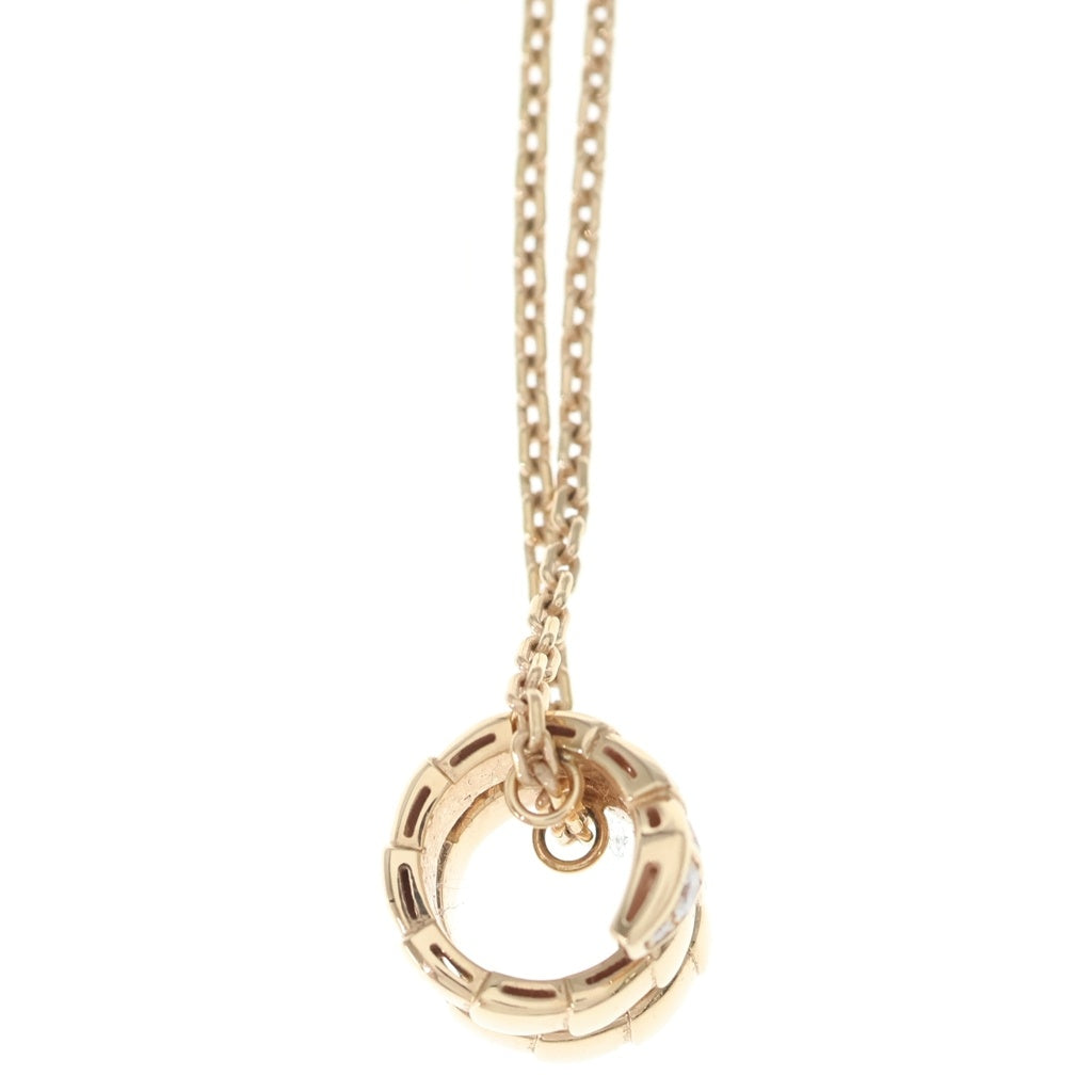 BVLGARI(ブルガリ) セルペンティ ヴァイパー ダイヤ ネックレス ペンダント チェーン ピンクゴールド Au750PG