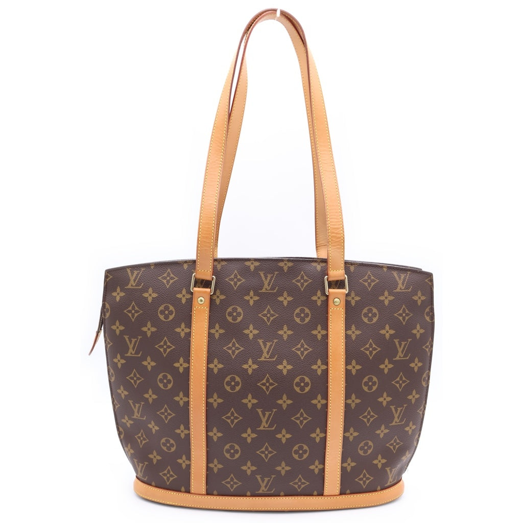 LOUIS VUITTON(ルイヴィトン) モノグラム バビロン ハンドバッグ トートバッグ ブラウン レザー×PVC M51102 ゴールド金具 レディース