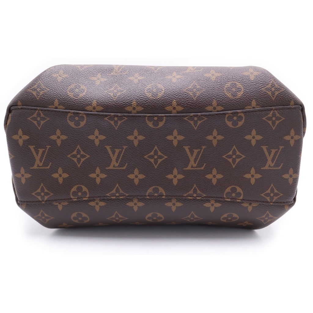LOUIS VUITTON(ルイヴィトン) モノグラム リボリーMM 2WAYハンドバッグ ショルダーバッグ ブラウン レザー×PVC M44546 ゴールド金具 レディース