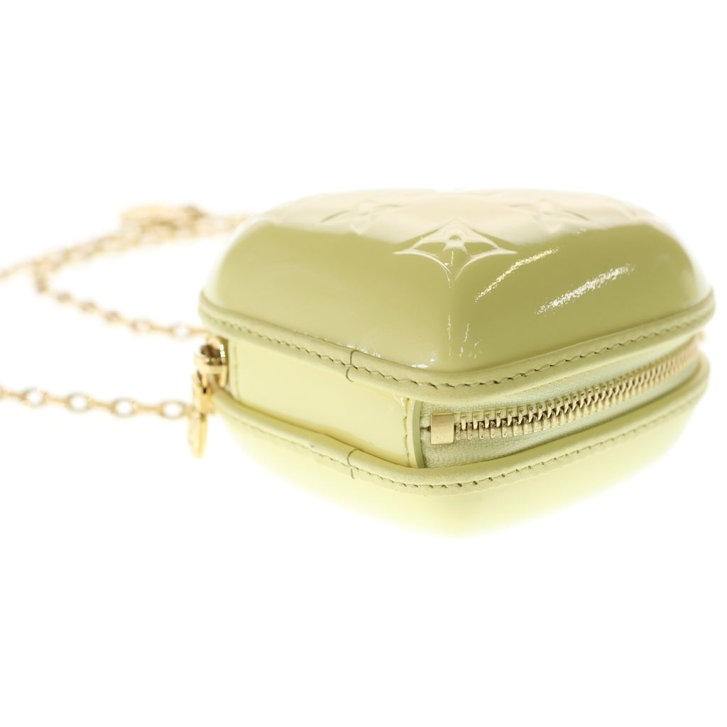 LOUIS VUITTON(ルイヴィトン) ヴェルニ キープマイハート チェーンハンドバッグ ミニバッグ イエロー M83267 ゴールド金具 レディース
