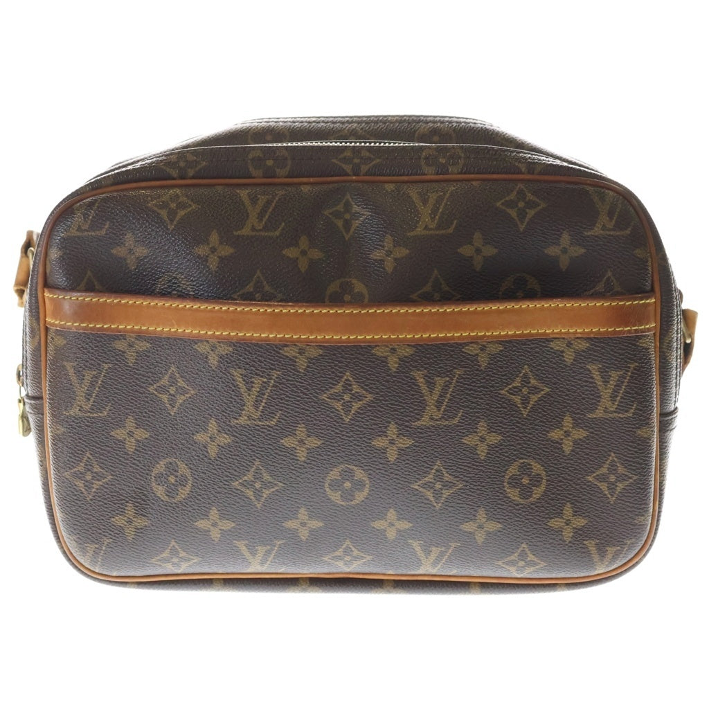 LOUIS VUITTON(ルイヴィトン) モノグラム リポーターPM PVC レザー ショルダーバッグ ブラウン M45254
