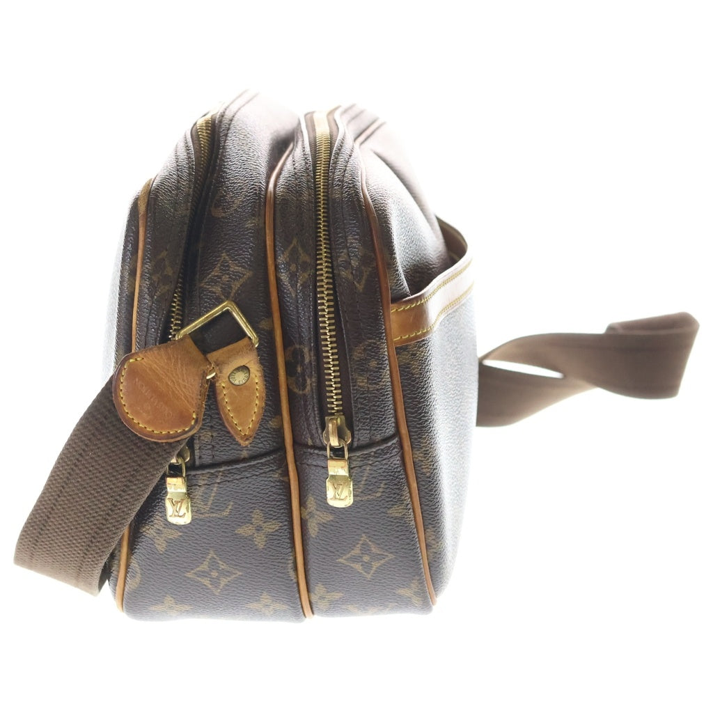 LOUIS VUITTON(ルイヴィトン) モノグラム リポーターPM PVC レザー ショルダーバッグ ブラウン M45254