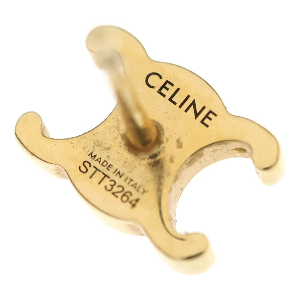 CELINE(セリーヌ) トリオンフ スタッズ ピアス ゴールドフィニッシュ ブラス 両耳用 ロゴ GP ゴールド 461CY6BRA.35OR レディース