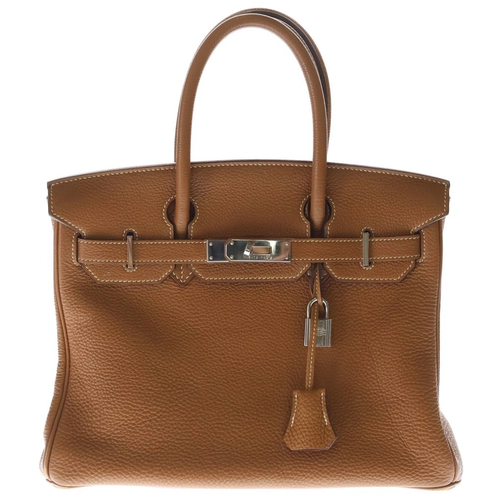 HERMES(エルメス) バーキン30 トゴ シルバー金具 ハンドバッグ □I刻印 ゴールド レディース