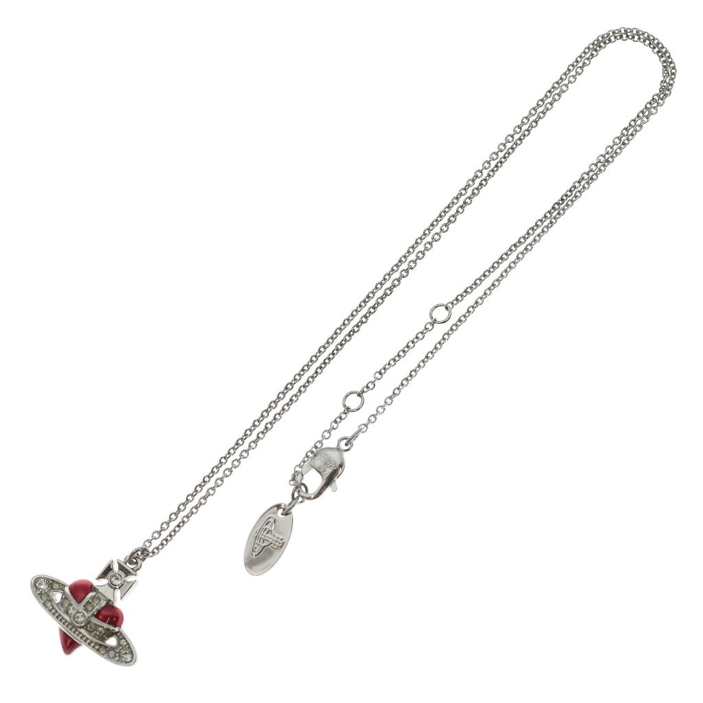 Vivienne Westwood(ヴィヴィアンウエストウッド) New Diamante Heart ディアマンテ ハート ペンダントネックレス シルバー メタル レディース