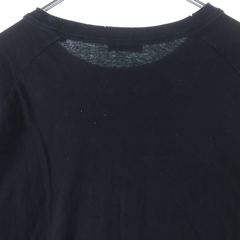 DIOR(ディオール) ×ERL イーアールエル ラメ ロゴ刺繍 クルーネック 半袖Tシャツ カットソー ブラック 313J647A0817
