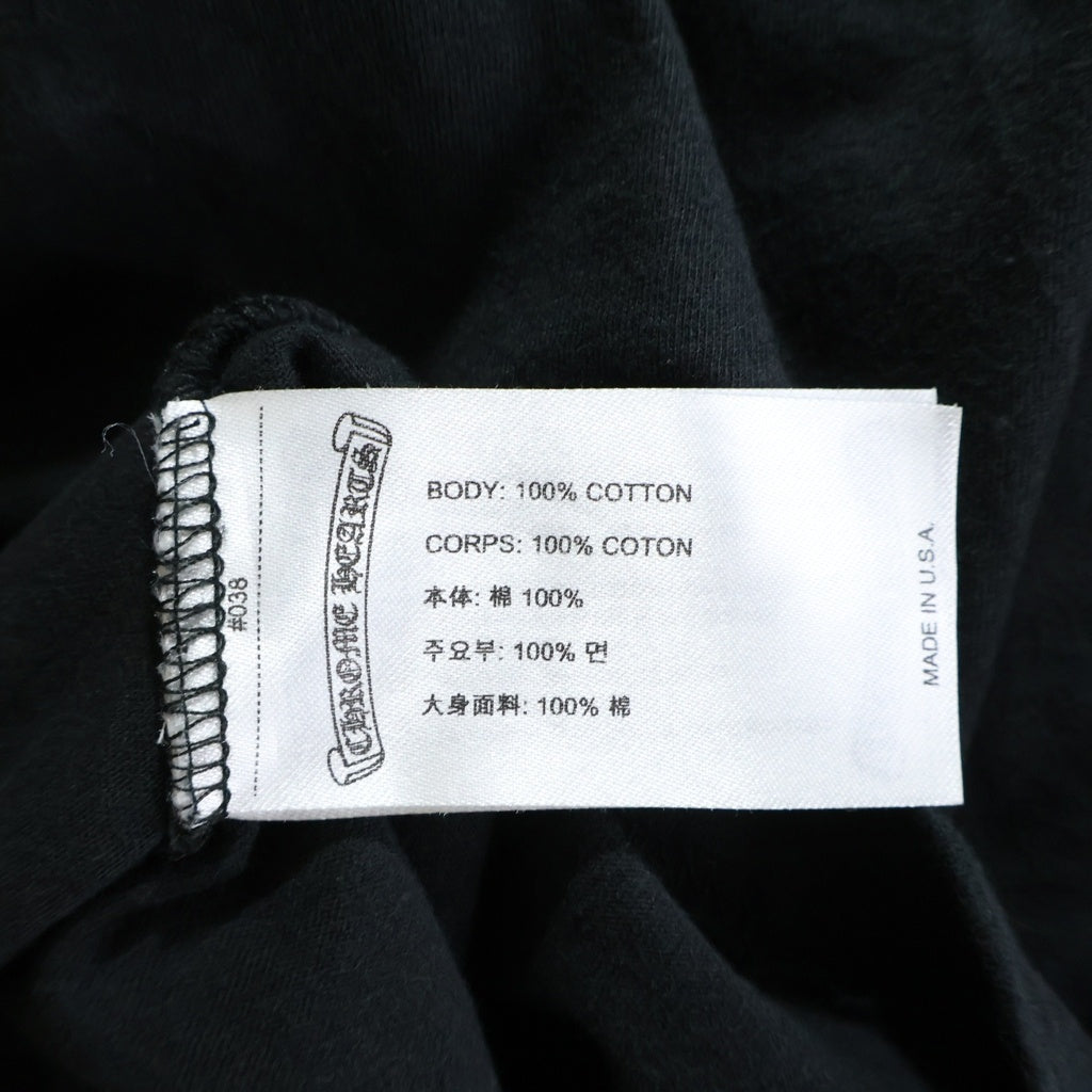 CHROME HEARTS(クロムハーツ) LAS VEGAS ラスベガス限定 ホースシュー バックプリント クルーネック 半袖Tシャツ カットソー ブラック
