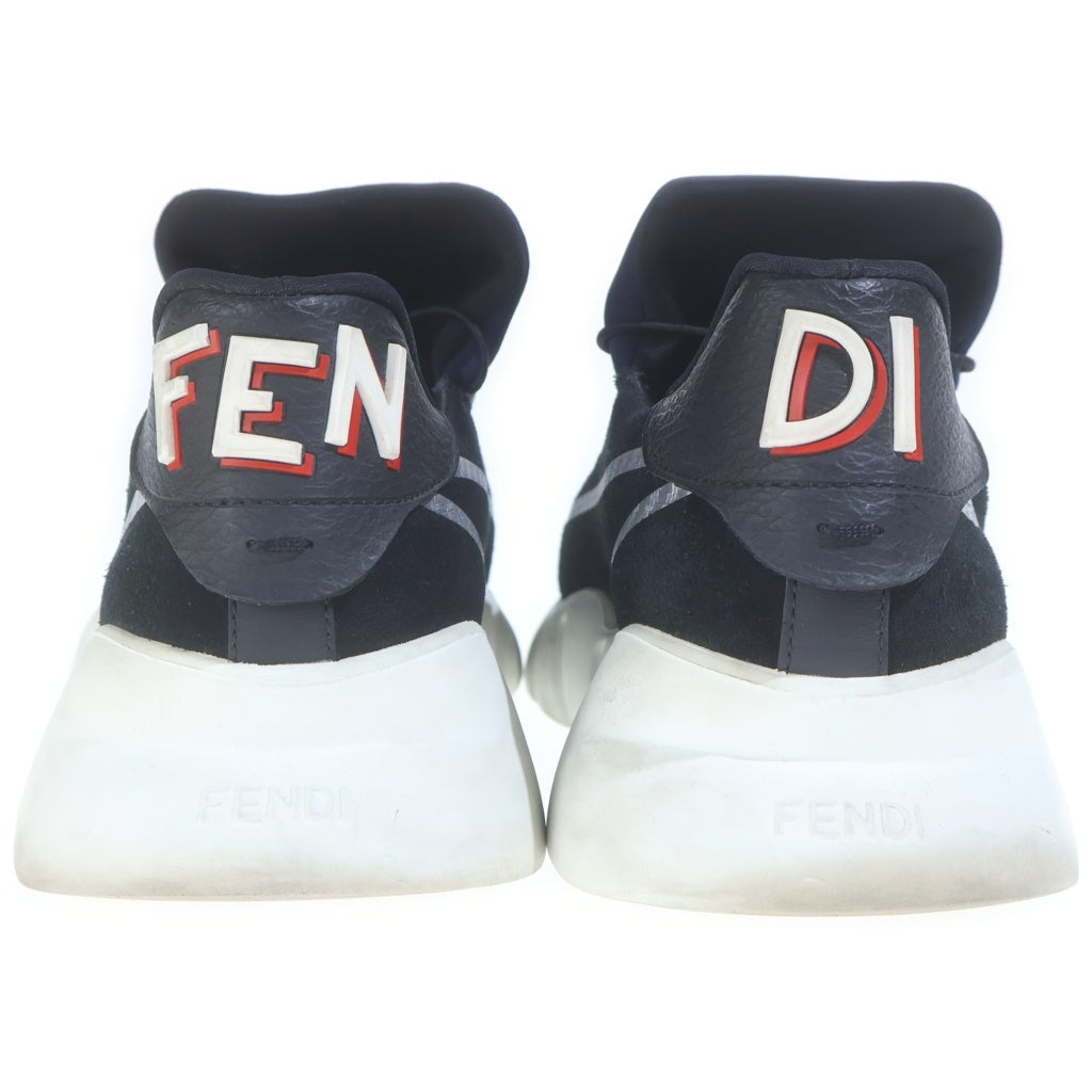 FENDI(フェンディ) バイカラー ローカットスニーカー シューズ ロゴ ブラック/ネイビー 7E1174