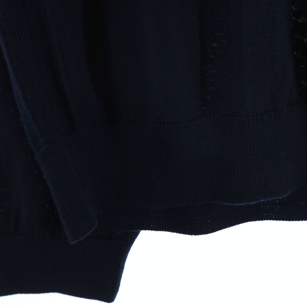 BOSS(ボス) ロングTシャツ 長袖ニット ネイビー ウール