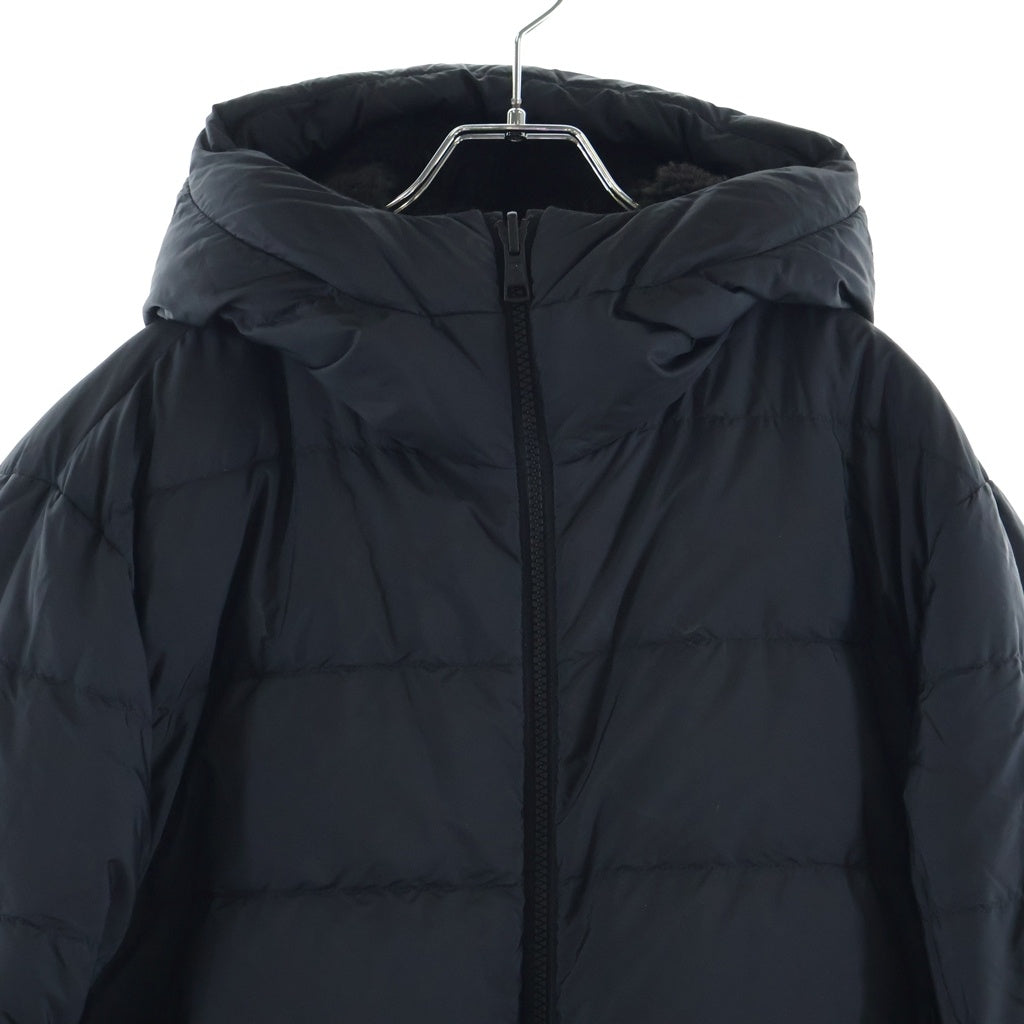 MONCLER(モンクレール) TEJAT テジャット ボルグ リバーシブルダウンジャケット ボア ナイロン ブラック サイズ2 1A00193 89AA3
