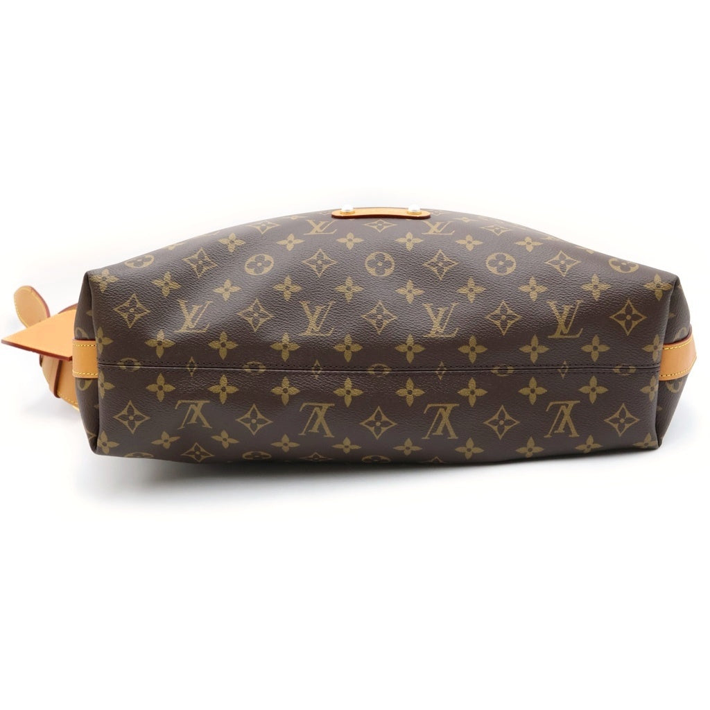 LOUIS VUITTON(ルイヴィトン) モノグラム バガボンド・ホーボー ワンショルダーバッグ ブラウン レザー×PVC M14018 ゴールド金具 レディース