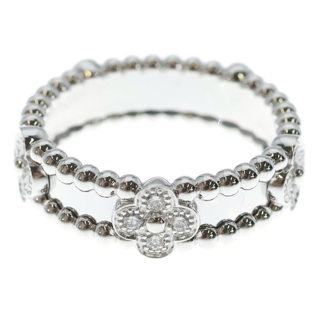 Van Cleef & Arpels(ヴァンクリーフアンドアーペル) ペルレ スウィート クローバー ダイヤリング ホワイトゴールド K18WG #53