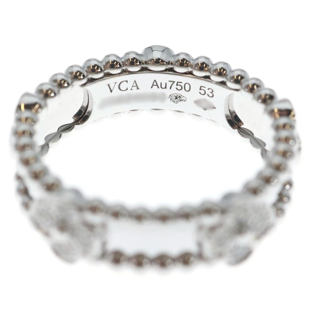 Van Cleef & Arpels(ヴァンクリーフアンドアーペル) ペルレ スウィート クローバー ダイヤリング ホワイトゴールド K18WG #53