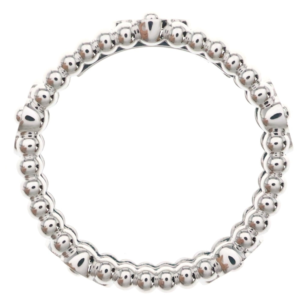 Van Cleef & Arpels(ヴァンクリーフアンドアーペル) ペルレ スウィート クローバー ダイヤリング ホワイトゴールド K18WG #53